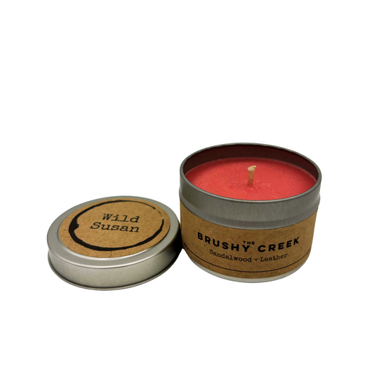 Brushy Creek [Sandalwood + Leather] Soy Candle/Wax Melt