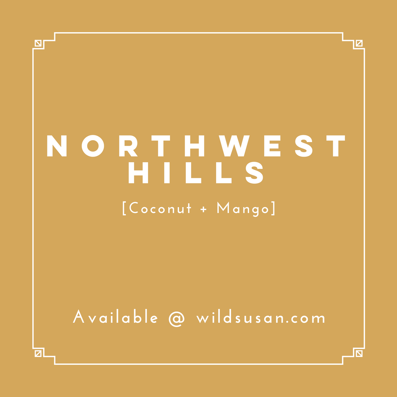 Northwest Hills [Coconut + Mango] Soy Candle / Wax Melt - The Wild Susan Co
