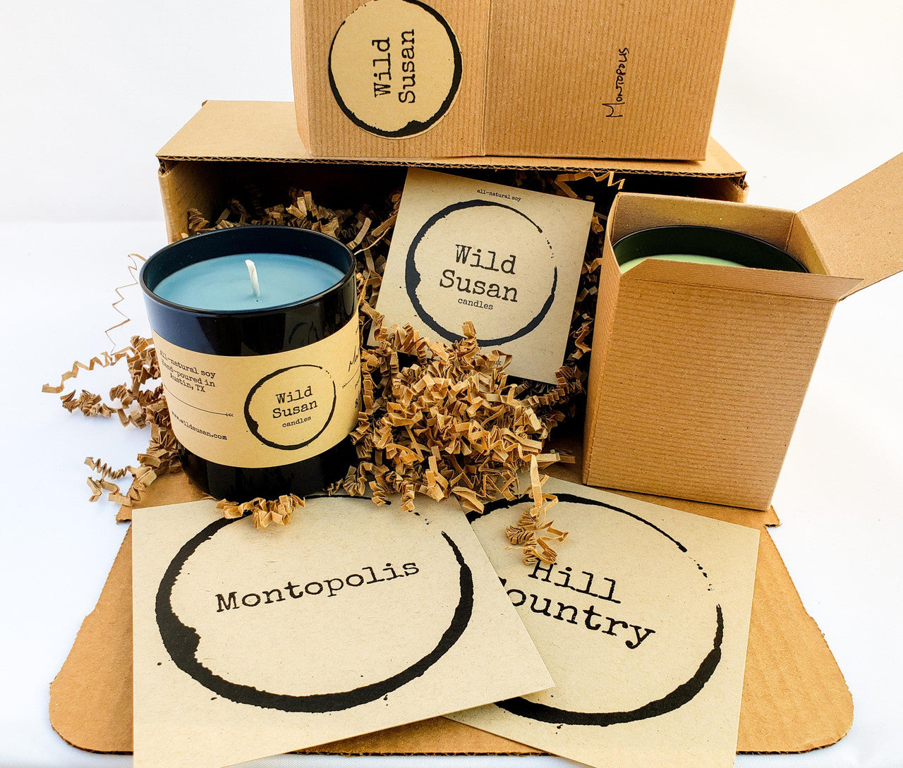 Monthly Candle Subscription Boxes - 2 candles - The Wild Susan Co
