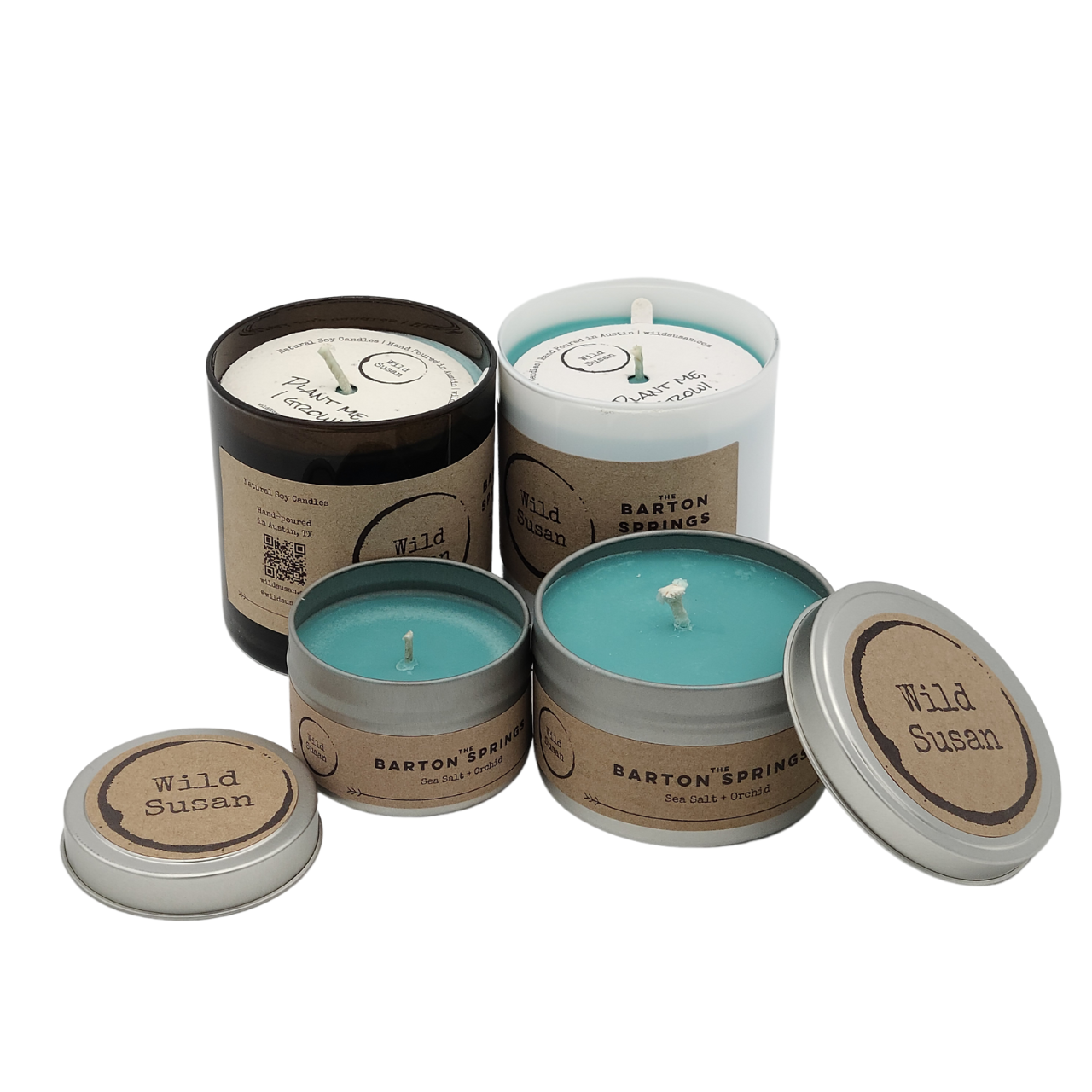 Barton Springs [Sea Salt + Orchid] Soy Candle/Wax Melt - The Wild Susan Co