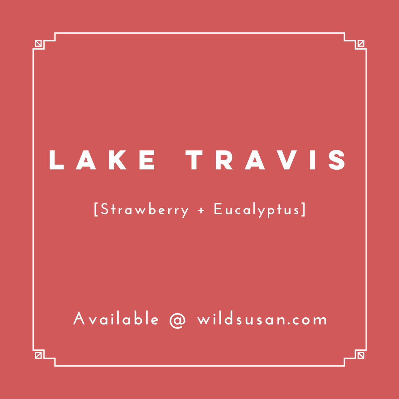 Lake Travis [Strawberry + Eucalyptus] Soy Candle / Wax Melt - The Wild Susan Co