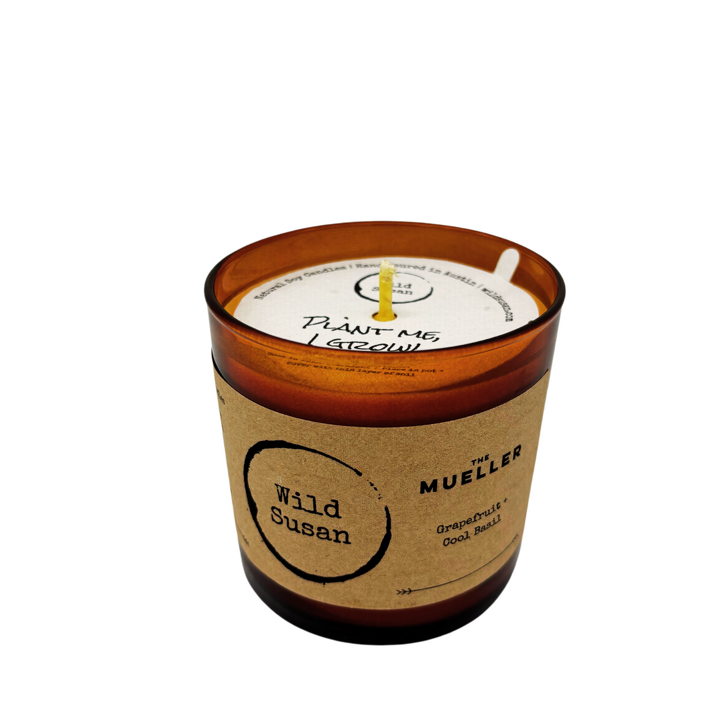 Mueller [Grapefruit + Cool Basil] Soy Candle/Wax Melt
