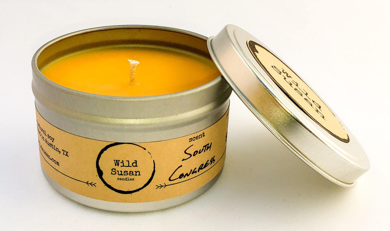South Congress [Bergamot + Amber + Patchouli] Soy Candle/Wax Melt - The Wild Susan Co