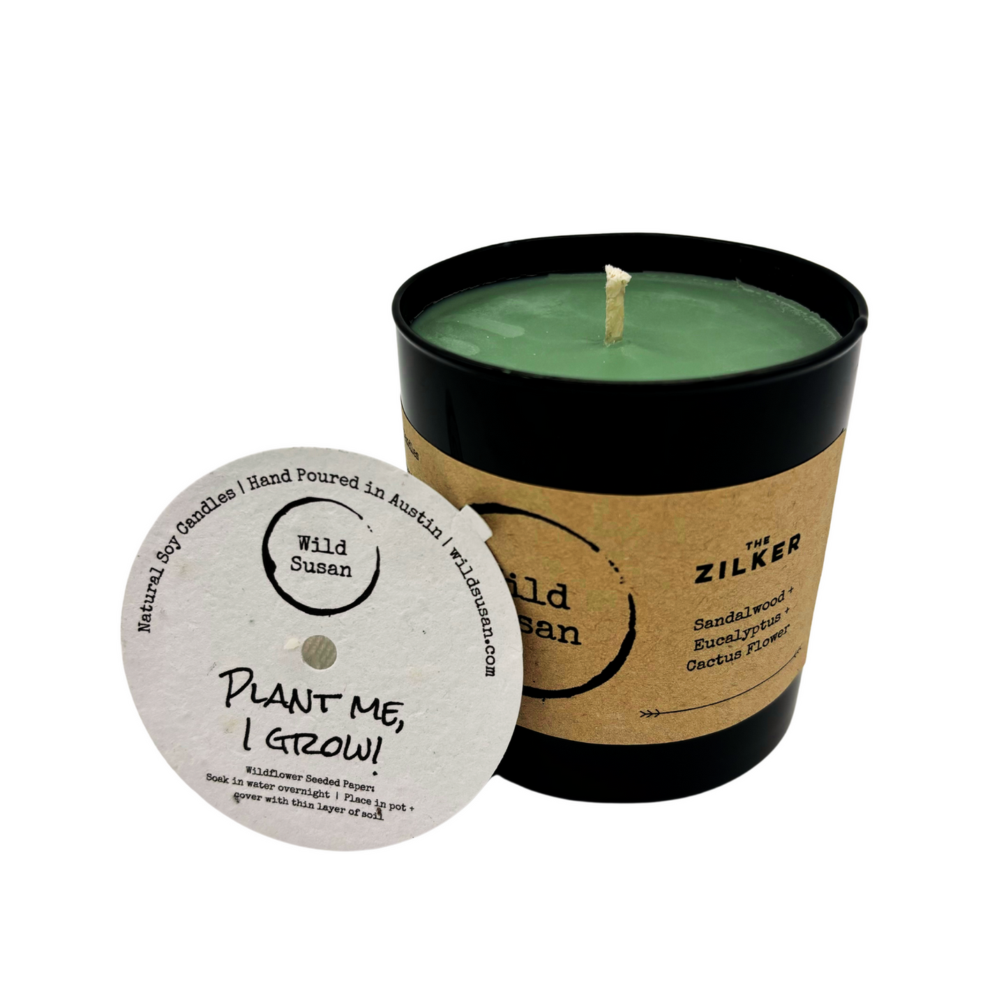 Zilker [Sandalwood + Eucalyptus + Cactus Flower] Soy Candle/Wax Melt