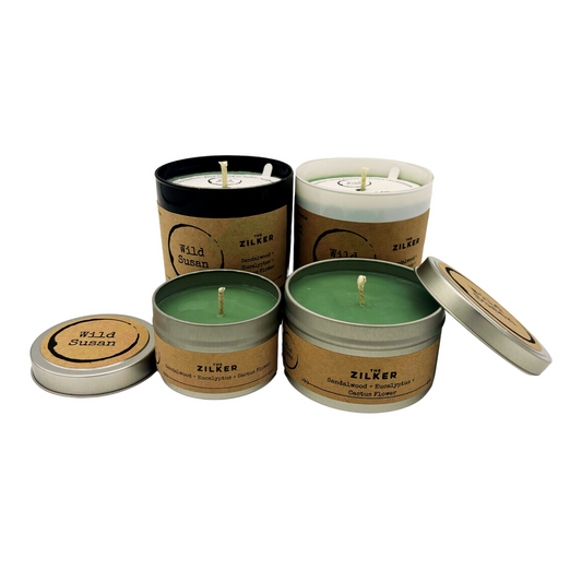 Zilker [Sandalwood + Eucalyptus + Cactus Flower] Soy Candle/Wax Melt
