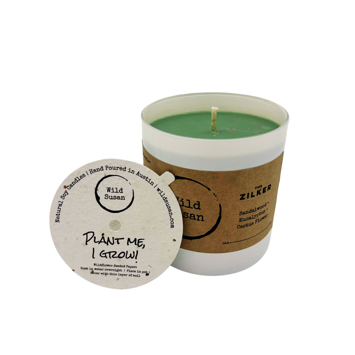 Zilker [Sandalwood + Eucalyptus + Cactus Flower] Soy Candle/Wax Melt