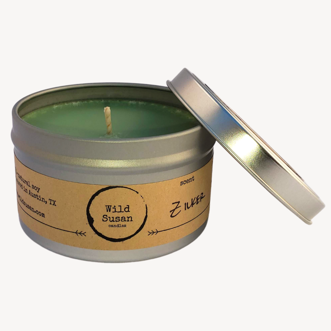 Zilker [Sandalwood + Eucalyptus + Cactus Flower] Soy Candle/Wax Melt - The Wild Susan Co