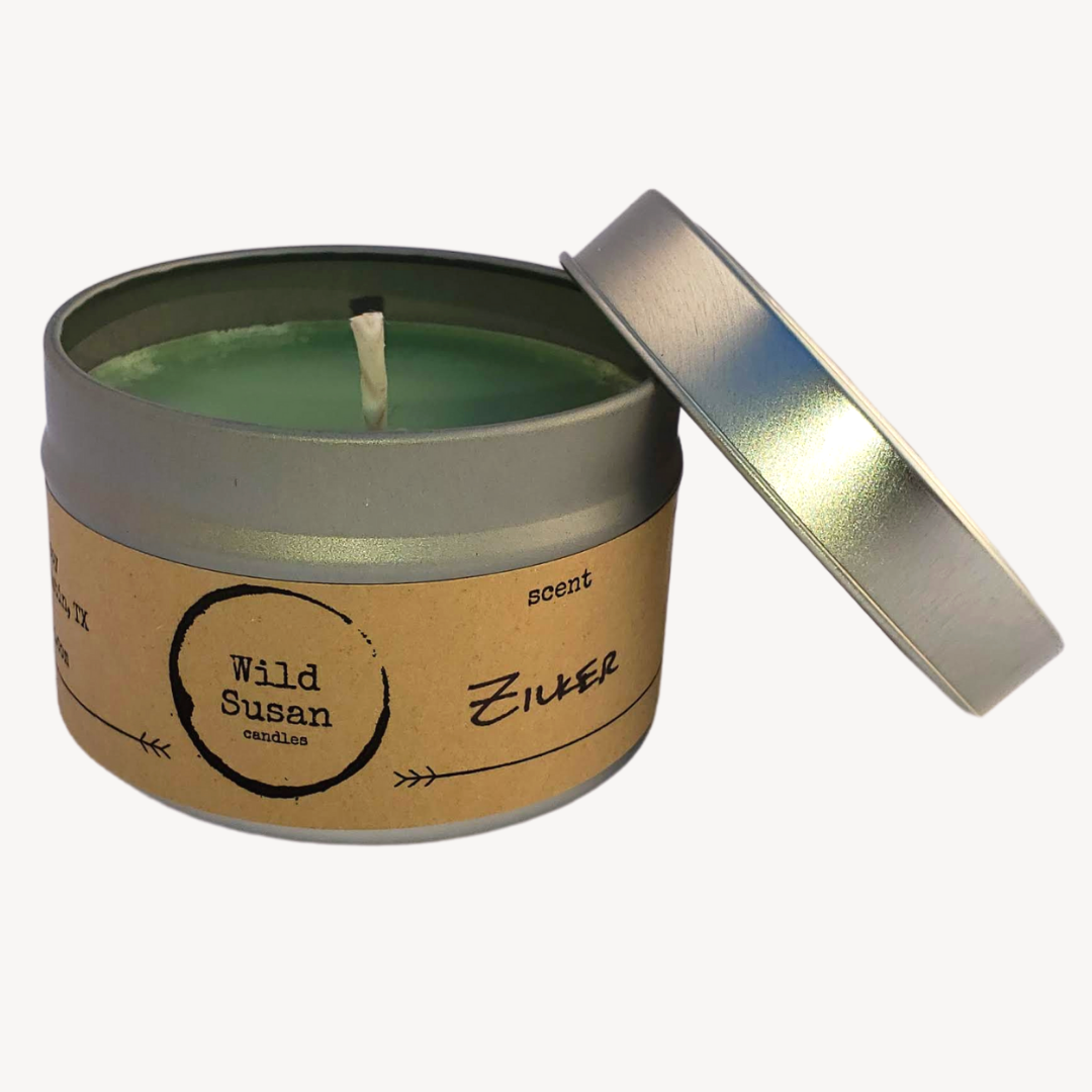 Zilker [Sandalwood + Eucalyptus + Cactus Flower] Soy Candle/Wax Melt - The Wild Susan Co